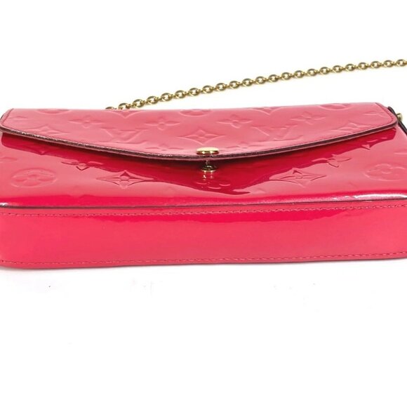 LOUIS VUITTON M61787 MonogramVernis Pochette Felice Shoulder Bag Pochette - Picture 4 of 13